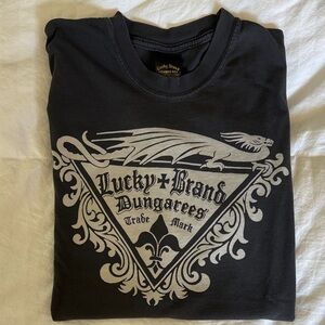 ▫️Lucky Brand Men's Navy Graphic Tee - Medium